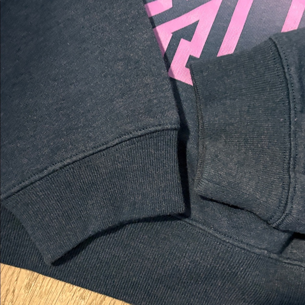PINK Victoria's Secret Kids Purple and Navy Ombre Sweatshirt - Picture 4 of 5